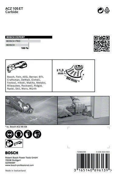 Bosch EXPERT ACZ 105 ET Segmentsägeblatt MultiMaterial Ø 105 mm Starlock