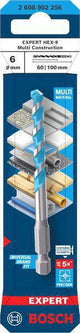Bosch EXPERT HEX-9 Multi Construction Steinbohrer 5 mm – Präzise Bohrungen in Kacheln, Granit, Beton, Holz und Metall