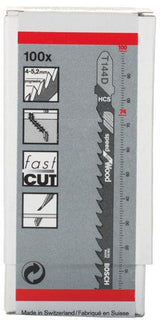 BOSCH Stichsägeblatt T 111 C HCS 100 mm 5 Stück für Holz und Kunststoff