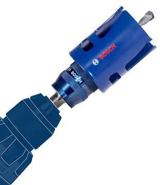 Bosch EXPERT Power Change Plus Adapter Hex 11 mit HSS-G-Bohrer für Lochsägen