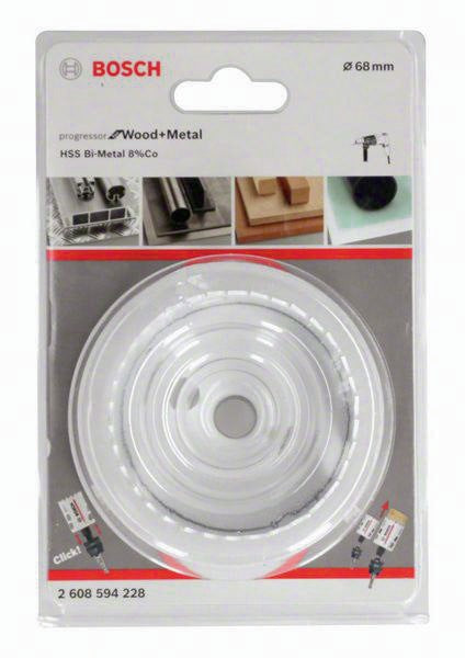 Bosch Lochsäge HSS-Co8 102 mm BIM Progressor for Wood and Metal Power Change Plus