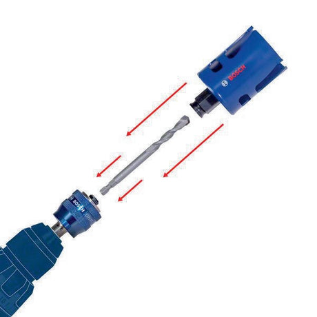 Bosch Lochsäge Expert Sheet Metal 20 mm – Carbide-Zähne für Edelstahl & härtesten Stahl, Power Change Plus