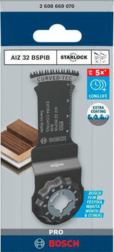 BOSCH Tauchsägeblatt PRO AIZ 32 BSPIB Starlock – 32 mm, Bi-Metall, für Hartholz