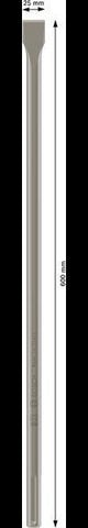 BOSCH Flachmeißel SDS-max 280 mm mit 25 mm Schneidenbreite für Stemm- und Abrissarbeiten