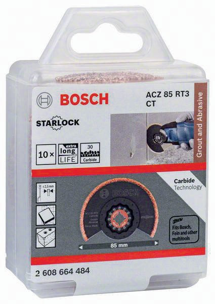 Bosch Segmentsägeblatt ACZ 85 RT3 Carbide-RIFF Starlock 85 mm für Mörtel und Abrasive