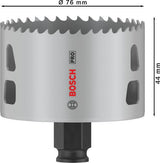 Bosch Lochsäge PRO Multi Material PC Plus 102 mm – HSS mit 8% Kobalt für Stahl und Trockenbau
