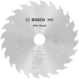 BOSCH Kreissägeblatt PRO Wood cordless 136 mm Z24 WZ für Akku-Handkreissägen