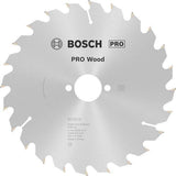 Bosch Kreissägeblatt PRO Wood AD 160 mm Z24 WZ für präzise Holzschnitte