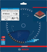 BOSCH Kreissägeblatt Expert for High Pressure Laminate 160 mm Z48 TR-F für saubere Schnitte