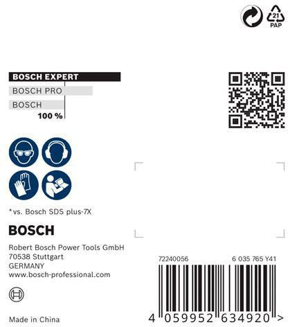 BOSCH Hammerbohrer-Anschluss EXPERT SDS Clean plus – Schneller Bohrerwechsel für staubarmes Bohren