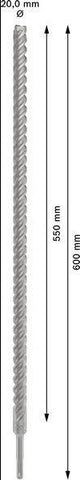 Bosch Hammerbohrer PRO SDS plus-5X, Ø 10,0 mm, Arbeitslänge 100 mm, SDS plus, Vierschneider für Stahlbeton