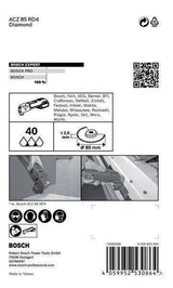Bosch Segmentsägeblatt EXPERT ACZ 85 RD4 Dia Ø 85 mm Mörtel Starlock – Diamant-Technologie