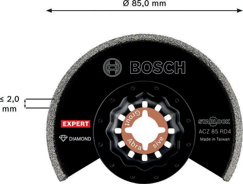 Bosch Segmentsägeblatt EXPERT ACZ 85 RD4 Dia Ø 85 mm Mörtel Starlock – Diamant-Technologie
