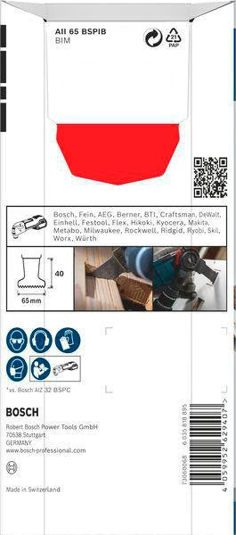 BOSCH Tauchsägeblatt PRO AII 65 BSPIB Starlock – 65 mm für Hartholz und Holzverbundwerkstoffe