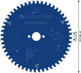 BOSCH Kreissägeblatt EXPERT for Alu.AD 160 mm Z.52 HLTCG für saubere Aluminium-Schnitte