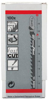 BOSCH Stichsägeblatt T 111 C HCS 100 mm 5 Stück für Holz und Kunststoff