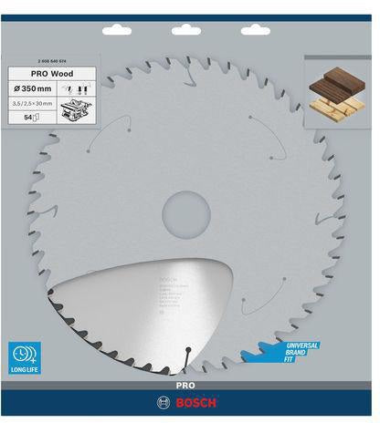 Bosch Kreissägeblatt PRO Wood AD 160 mm Z24 WZ für präzise Holzschnitte