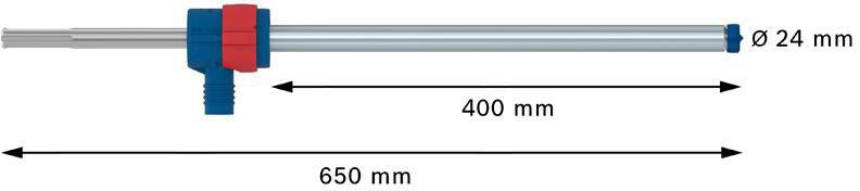 BOSCH Hammerbohrer-Set EXPERT SDS Clean max-8X, 20,0 mm, 650 mm – Staubarm bohren in Stahlbeton