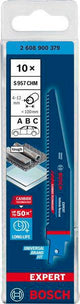 BOSCH Expert Automotive Steel S957CHM Säbelsägeblatt 150 mm für Automobilstahl