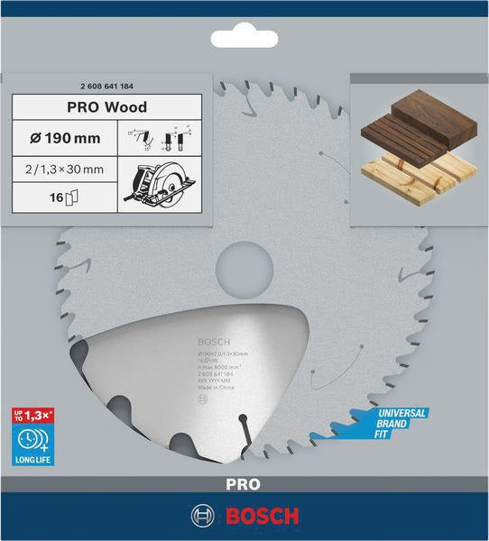 Bosch Kreissägeblatt PRO Wood AD 160 mm Z24 WZ für präzise Holzschnitte