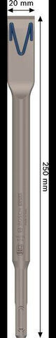 BOSCH Flachmeißel EXPERT SDS plus-8C, 250 mm x 20 mm, für Beton und Mauerwerk