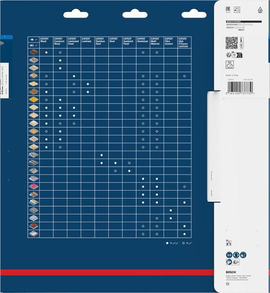 Bosch Kreissägeblatt EXPERT Steel AD 254 mm Z.60 HLTCG für Edelstahl