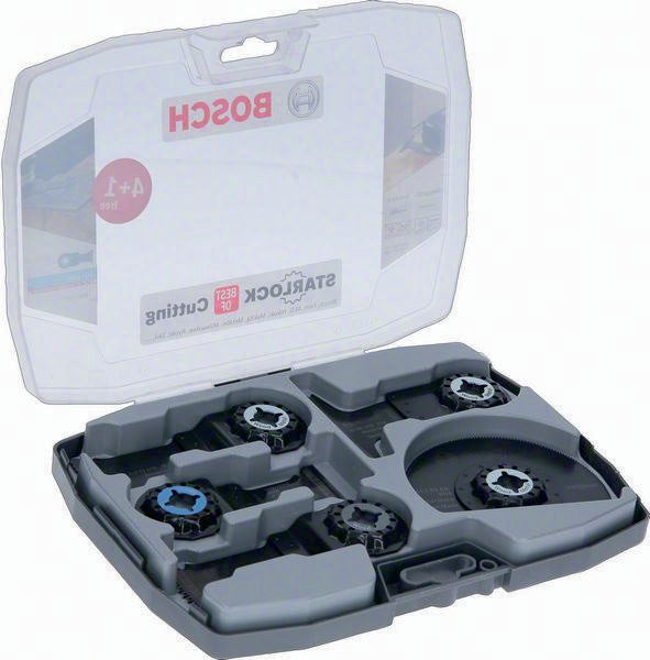 BOSCH Sägeblatt-Set Starlock BoC 5-teilig für Holz und Metall – Profi-Set für Multifunktionswerkzeuge