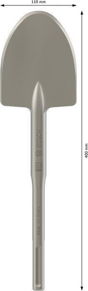 BOSCH Schaufelmeißel SDS-max 400 mm – 110 mm Schneidenbreite für Erdarbeiten