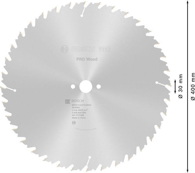 BOSCH Kreissägeblatt Speedline Wood AD 315 mm Z.28 WZ – Hartmetallbestückt für präzise Holzschnitte
