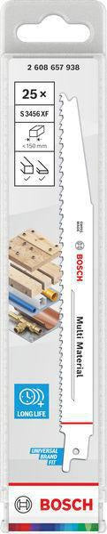 BOSCH Säbelsägeblatt S 611 DF, 150 mm, Bi-Metall, TPI 6, 5 Stück – für Holz und Metall