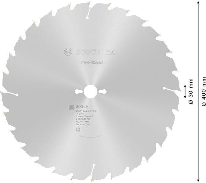 Bosch Kreissägeblatt Construct Wood AD 315 mm Z.20 WZ – Für Baustellenholz mit Fremdkörpern