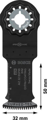BOSCH Tauchsägeblatt PRO AIZ 32 BSPIB Starlock – 32 mm, Bi-Metall, für Hartholz