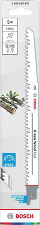 Bosch Säbelsägeblatt S 644 D, 150 mm, HCS, für Holz, Span, MDF und Kunststoff, 5er Pack