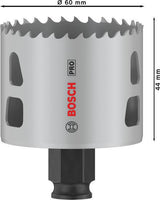 Bosch Lochsäge PRO Multi Material PC Plus 102 mm – HSS mit 8% Kobalt für Stahl und Trockenbau
