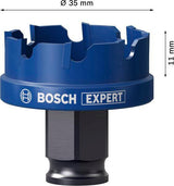 BOSCH Lochsäge EXPERT Sheet Metal D.20mm, Schnitt-T.5mm, Power Change Plus – für Edelstahl und härtesten Stahl