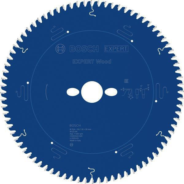 Bosch Kreissägeblatt Expert for Wood AD 254 mm Z54 WZ – für Tischkreissägen
