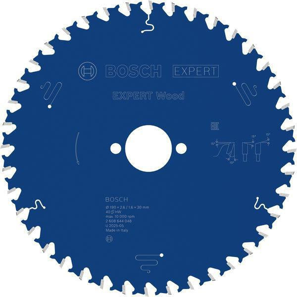 Bosch Kreissägeblatt Expert Wood AD 160 mm Z.24 WZ – Hartmetall-Sägeblatt für Akkusägen