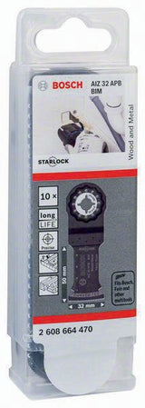BOSCH Tauchsägeblatt PAIZ 32 APB, 32 mm, Eintauchtiefe 60 mm, Starlock Plus, BIM