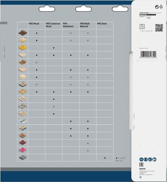 Bosch Kreissägeblatt PRO Wood AD 160 mm Z24 WZ für präzise Holzschnitte