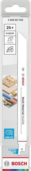 BOSCH Säbelsägeblatt S 611 DF, 150 mm, Bi-Metall, TPI 6, 5 Stück – für Holz und Metall