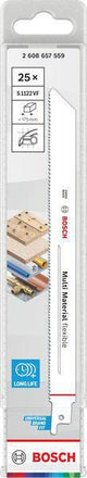 BOSCH Säbelsägeblatt S 611 DF, 150 mm, Bi-Metall, TPI 6, 5 Stück – für Holz und Metall