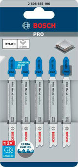 Bosch Stichsägeblatt PRO Metal medium T121AFC, 92 mm, BIM, AlTiN-beschichtet