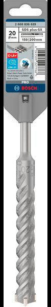 Bosch Hammerbohrer PRO SDS plus-5X, Ø 10,0 mm, Arbeitslänge 100 mm, SDS plus, Vierschneider für Stahlbeton