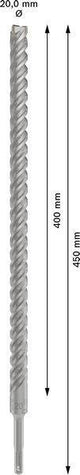 Bosch Hammerbohrer PRO SDS plus-5X, Ø 10,0 mm, Arbeitslänge 100 mm, SDS plus, Vierschneider für Stahlbeton