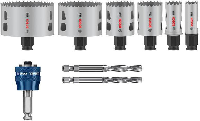 BOSCH Lochsägen-Set PRO Multi Material PC Plus 9-tlg. HSS mit 8% Kobalt, Schnitttiefe 44 mm