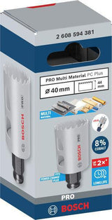 Bosch Lochsäge PRO Multi Material PC Plus 102 mm – HSS mit 8% Kobalt für Stahl und Trockenbau