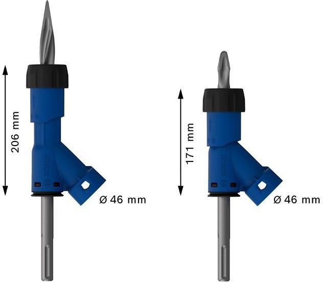 BOSCH Spitzmeißel-Adapter EXPERT SDS Clean max, SDS max, 400 mm – Staubarmes Arbeiten