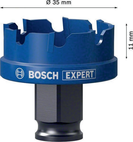 Bosch Lochsäge Expert Sheet Metal 20 mm – Carbide-Zähne für Edelstahl & härtesten Stahl, Power Change Plus
