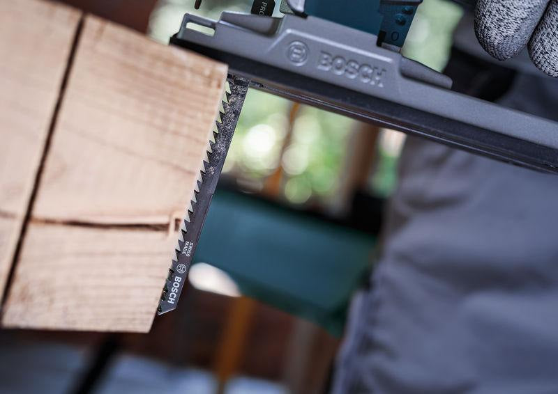 BOSCH Stichsägeblatt T 111 C HCS 100 mm 5 Stück für Holz und Kunststoff