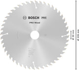 Bosch Kreissägeblatt PRO Wood AD 160 mm Z24 WZ für präzise Holzschnitte